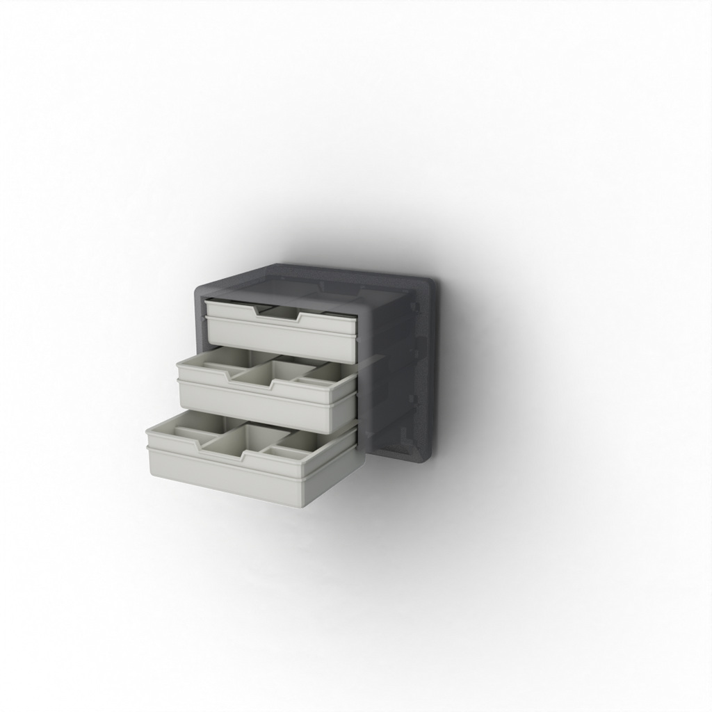Flat Drawer with 6 Pockets