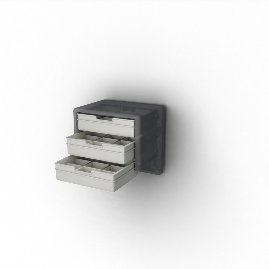 Flat Drawer with 9 Pockets