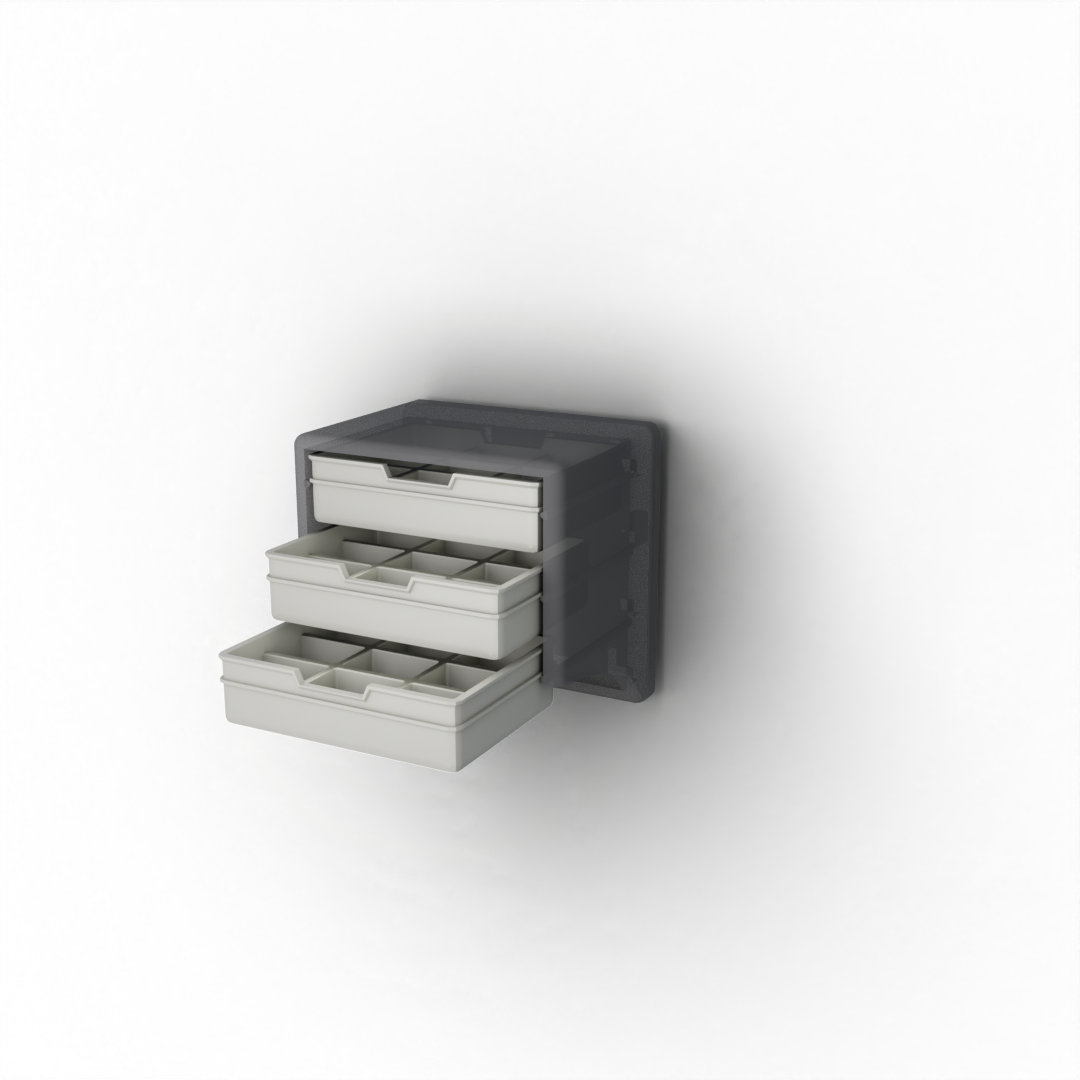 Flat Drawer with 9 Pockets