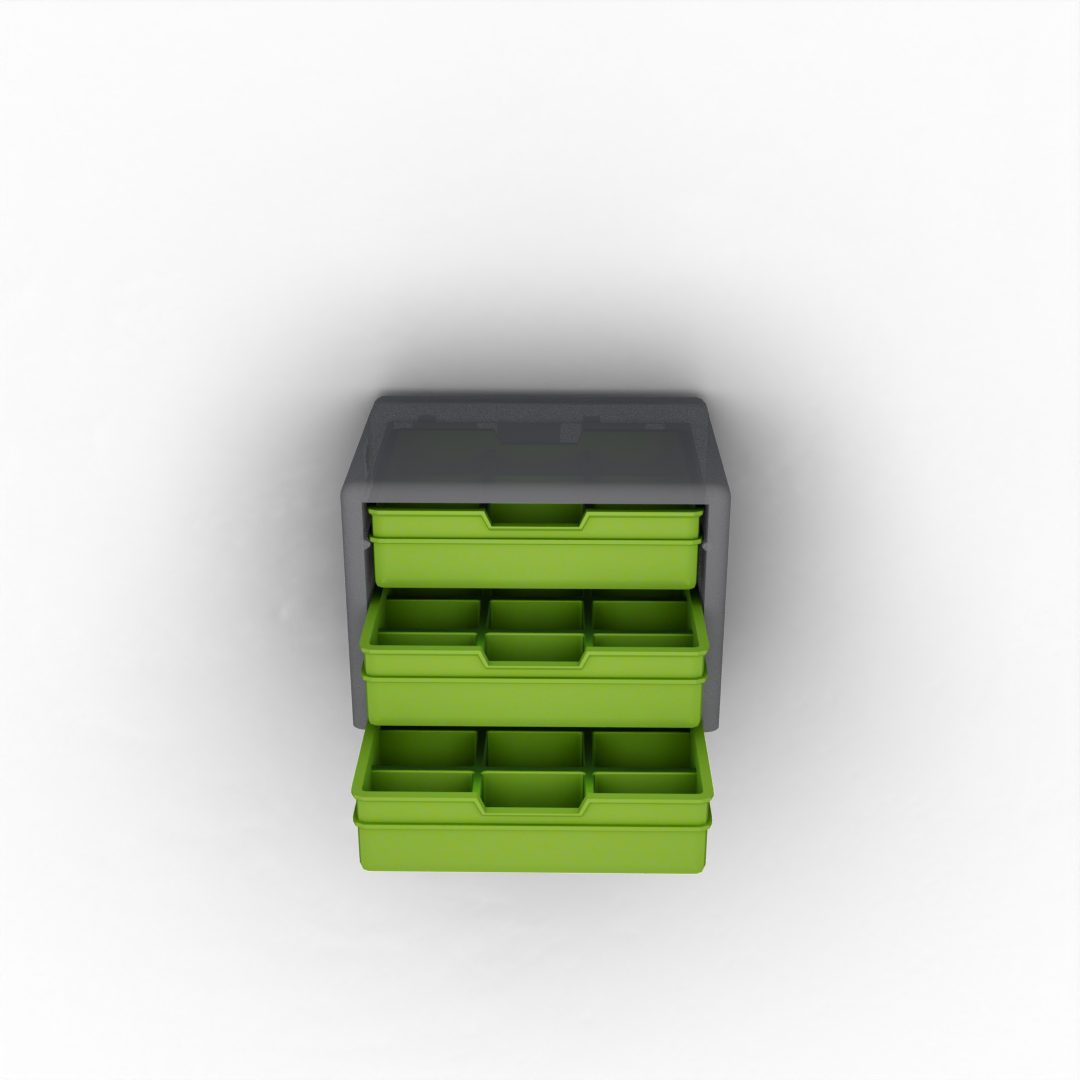 Flat Drawer with 9 Pockets