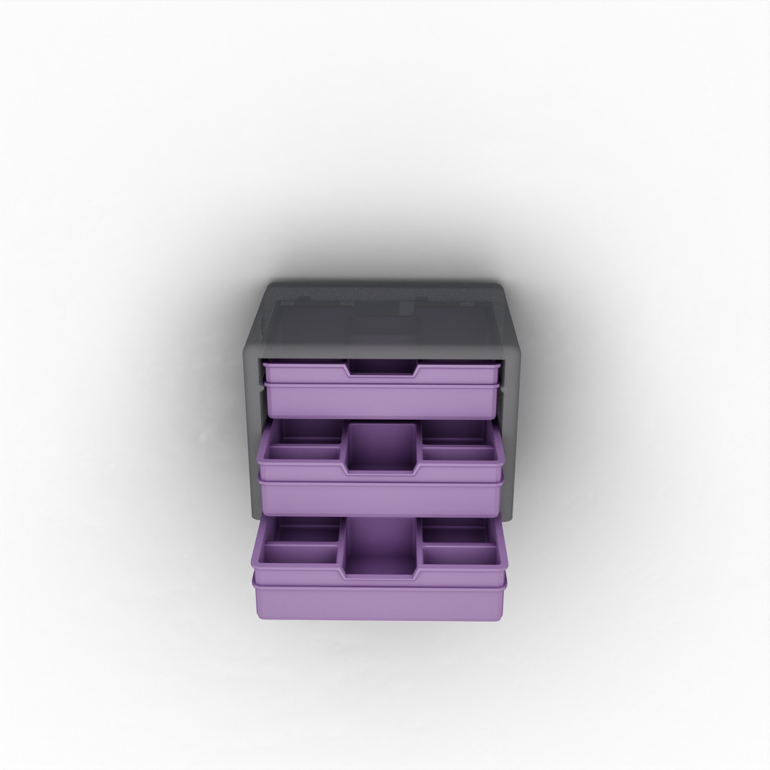 Flat Drawer with 6 Pockets