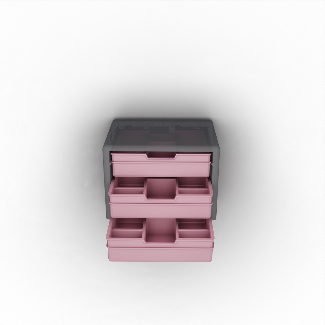 Flat Drawer with 6 Pockets