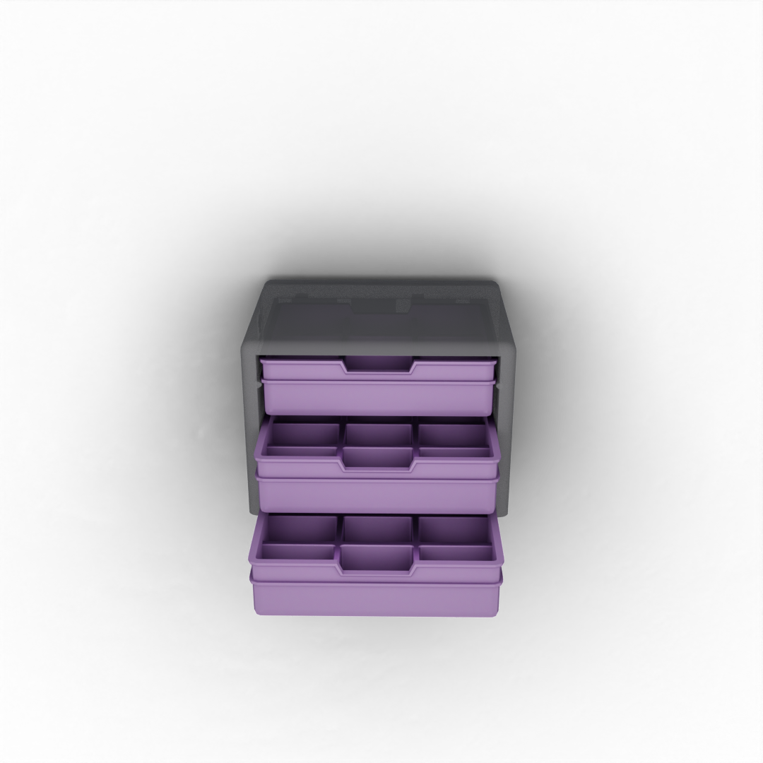 Flat Drawer with 9 Pockets
