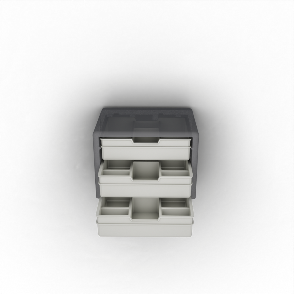 Flat Drawer with 6 Pockets