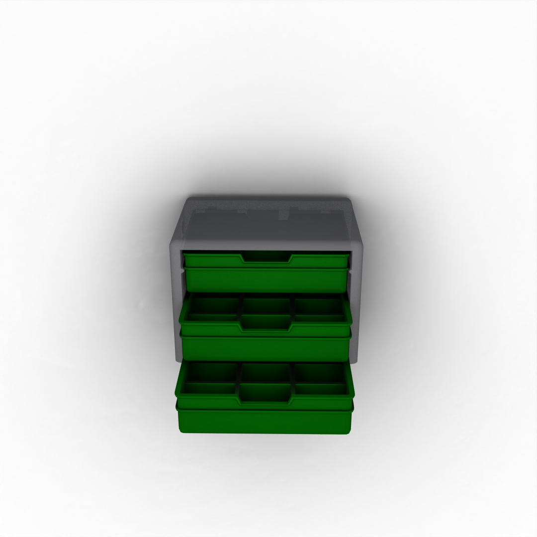 Flat Drawer with 9 Pockets