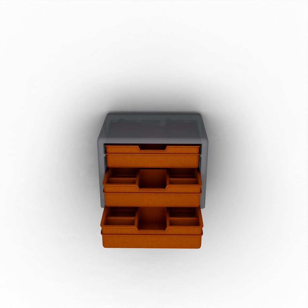 Flat Drawer with 6 Pockets