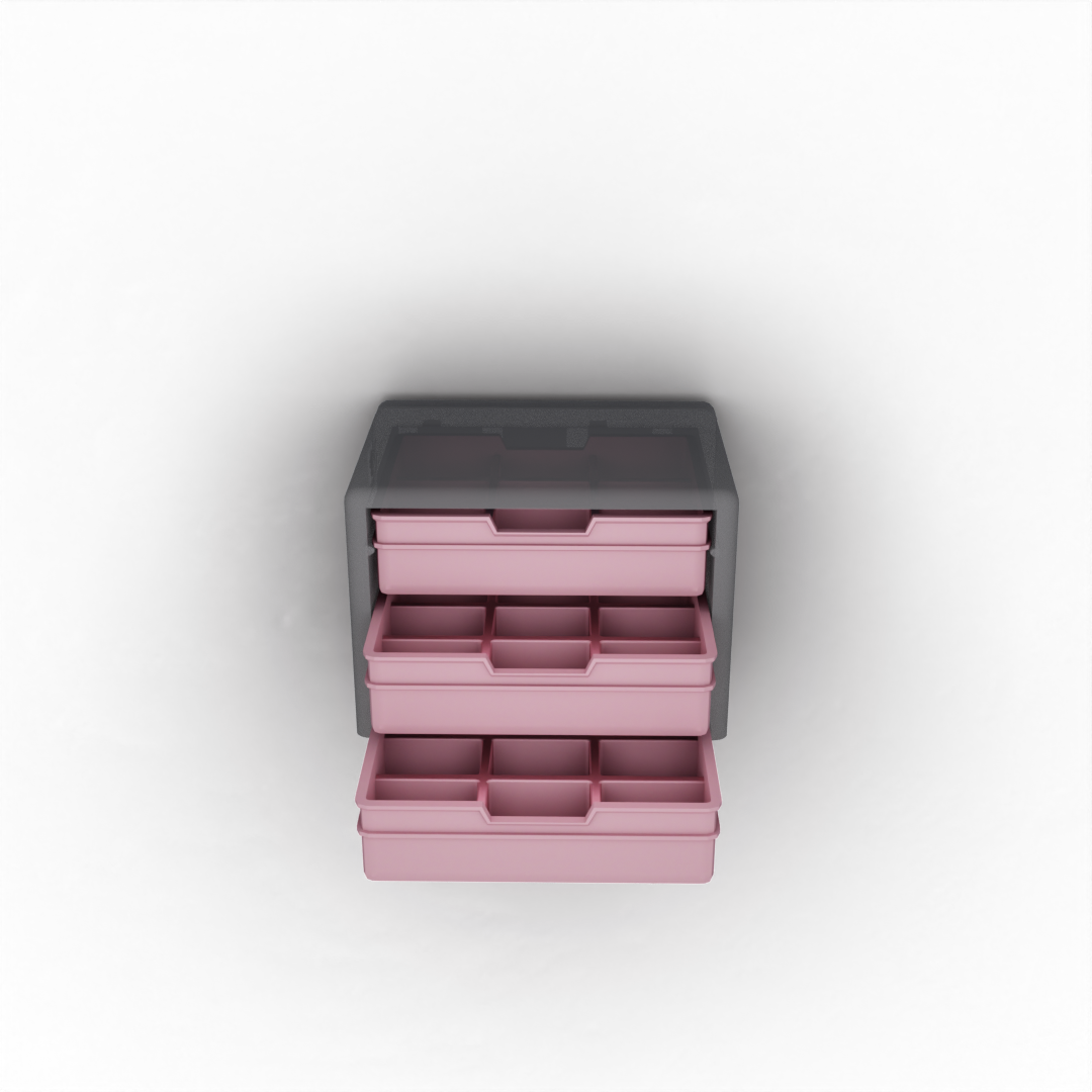 Flat Drawer with 9 Pockets