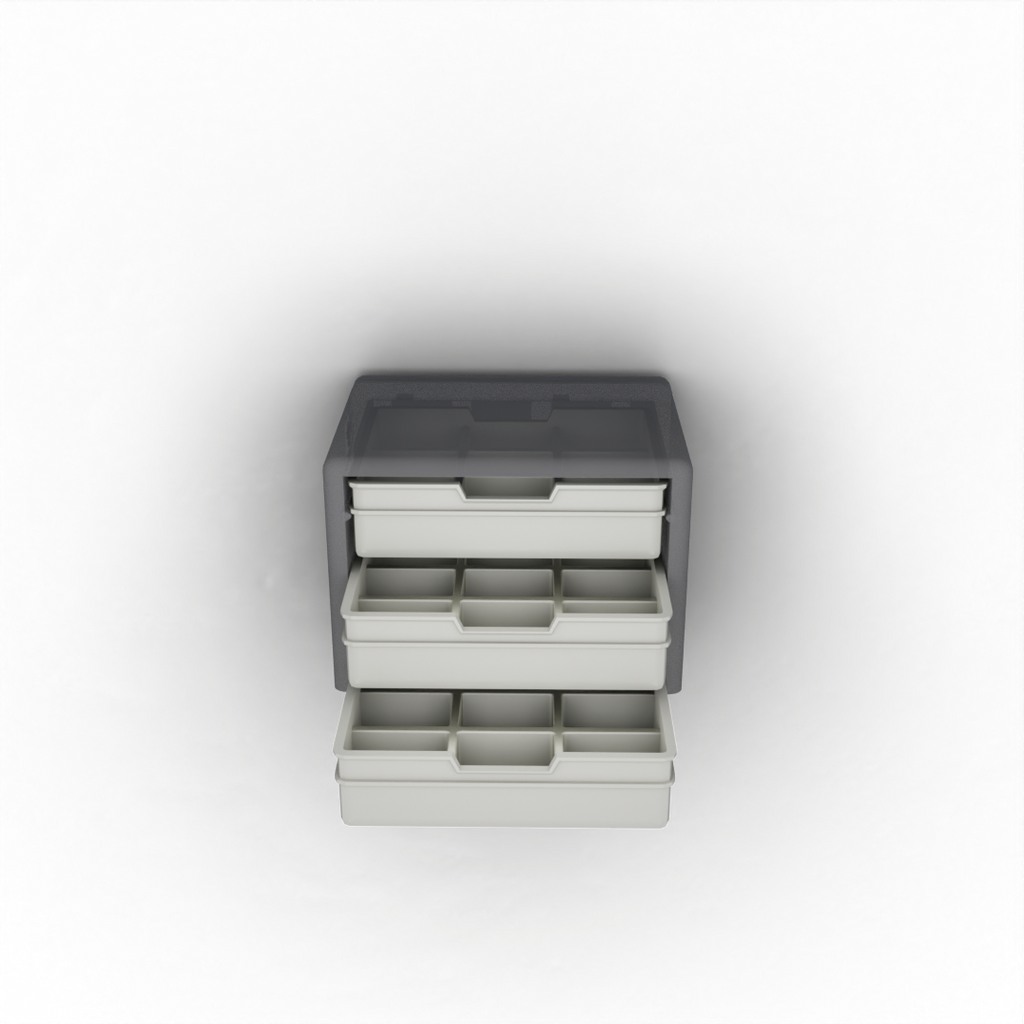 Flat Drawer with 9 Pockets