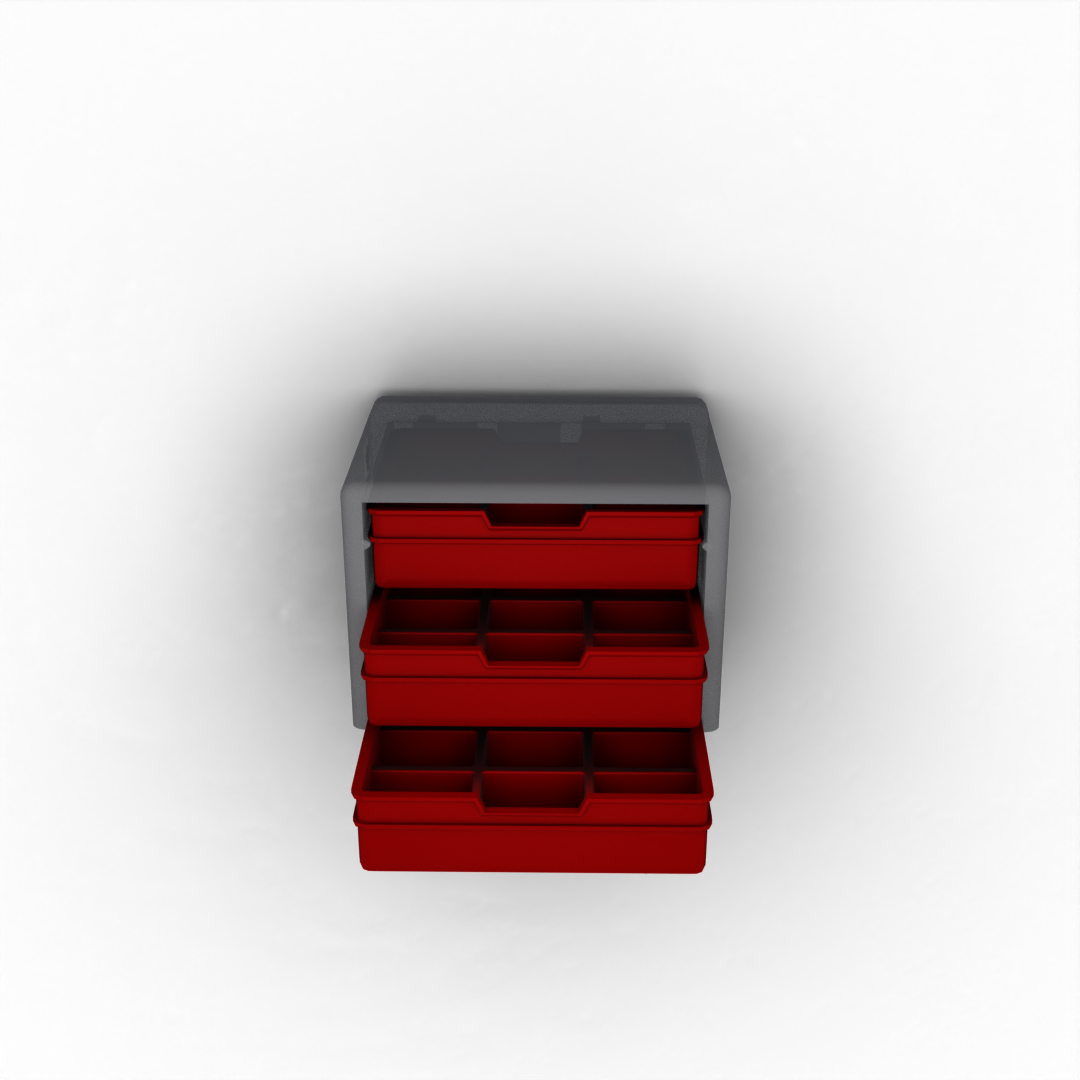 Flat Drawer with 9 Pockets