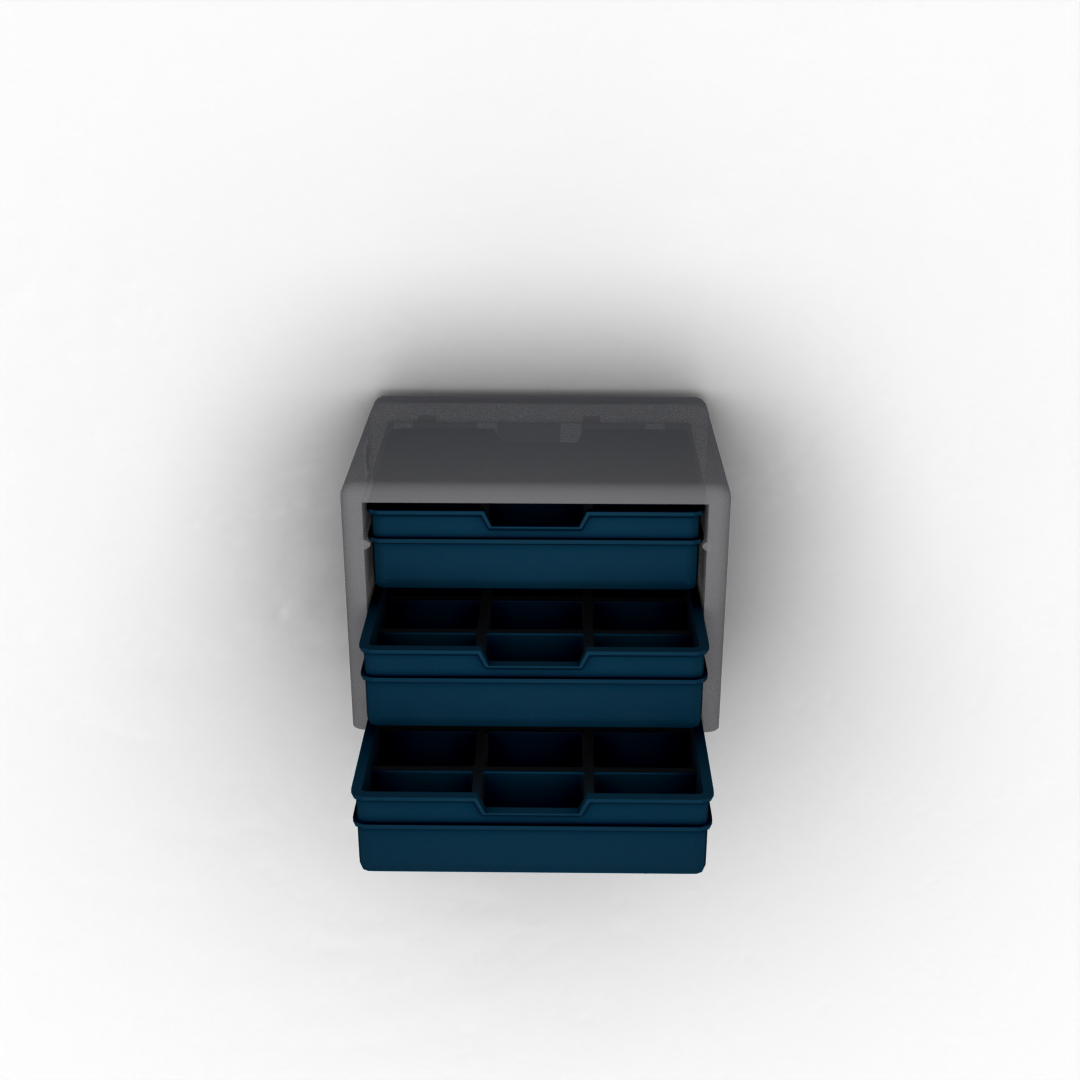 Flat Drawer with 9 Pockets