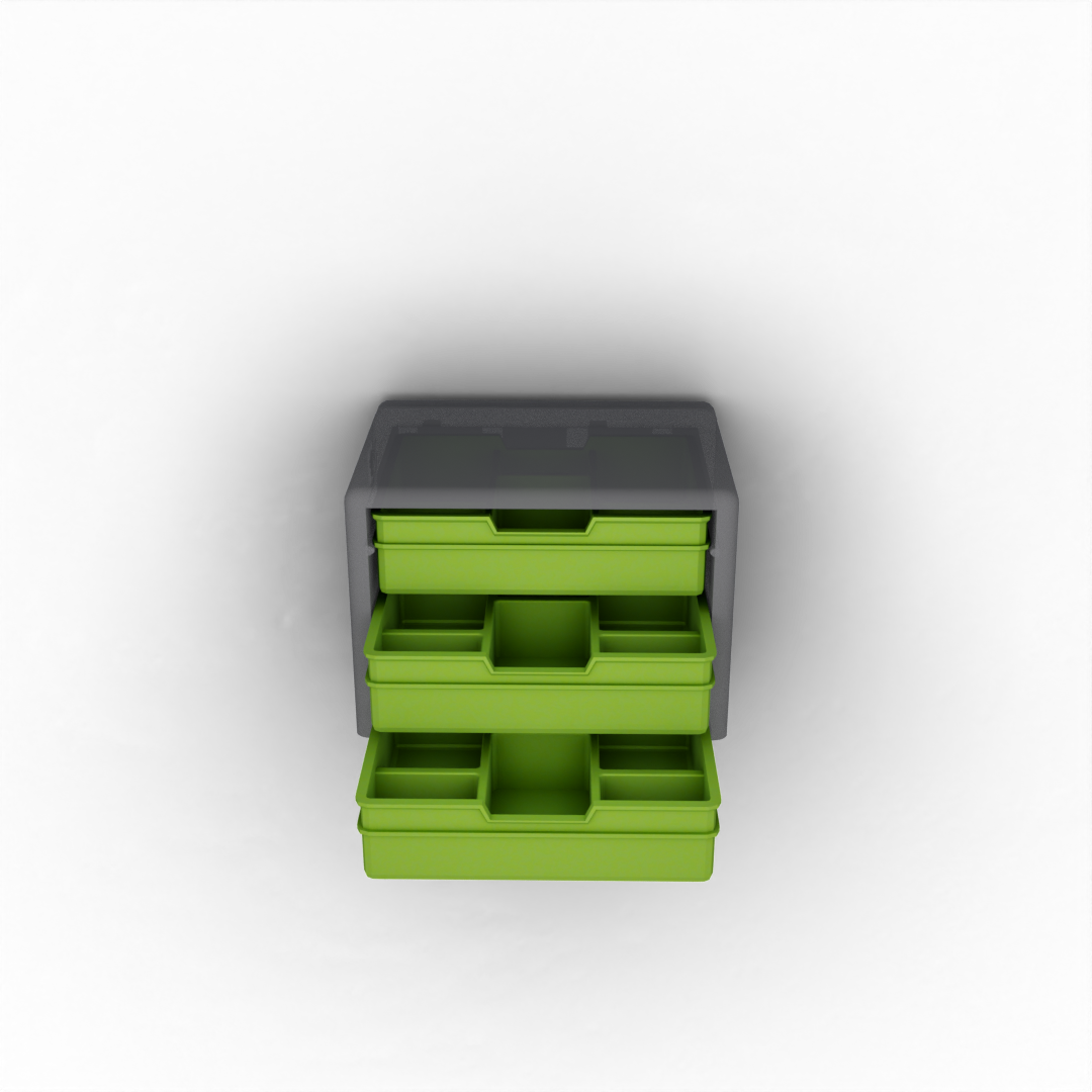 Flat Drawer with 6 Pockets