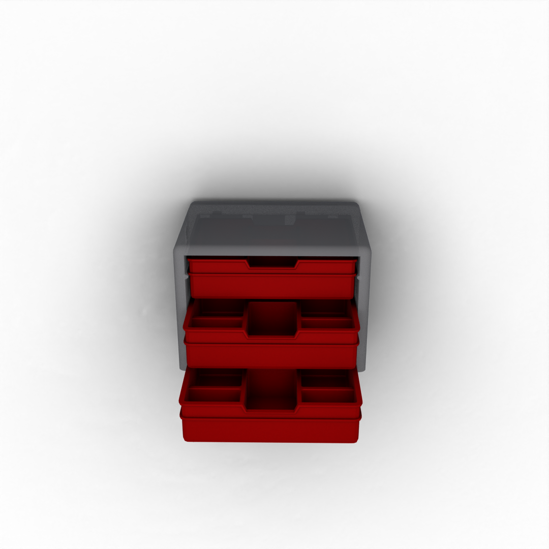 Flat Drawer with 6 Pockets